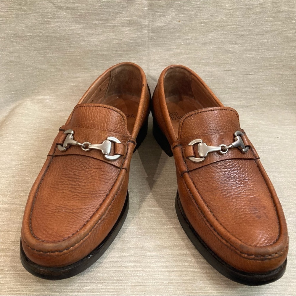 ALLEN EDMONDS Sz 8D Slip-on venetian dress loafer with old English  silver bit